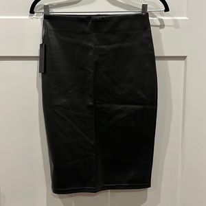 Babaton TEN Vegan Leather skirt